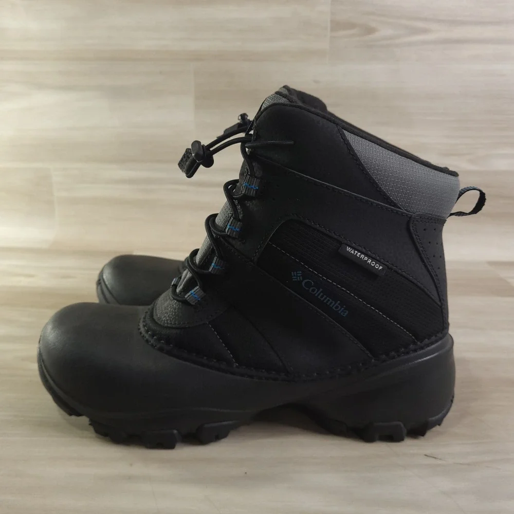 Columbia Firecamp Rpe Tow II Boot Youth 7 Black Waterproof Winter Hiking BY1322